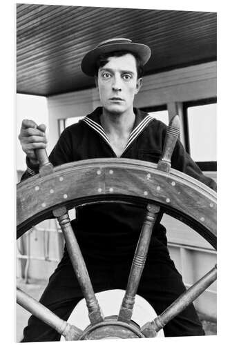 Foam board print Buster Keaton, Kathryn McGuire - The Navigator