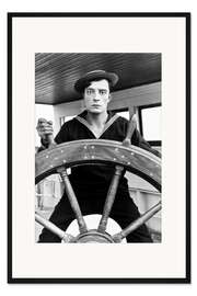 Gerahmter Kunstdruck Buster Keaton - Der Navigator