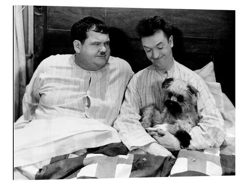 Galleritryck Bedtime with Laurel & Hardy