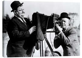 Stampa su tela  Il grande botto, Oliver Hardy, Stan Laurel