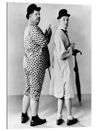 Gallery print Laurel & Hardy in pajamas