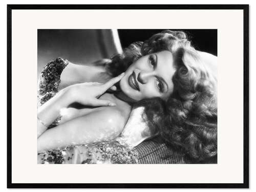 Gerahmter Kunstdruck Rita Hayworth