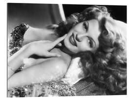 Quadro em plexi-alumínio Rita Hayworth