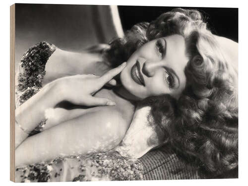 Cuadro de madera Rita Hayworth