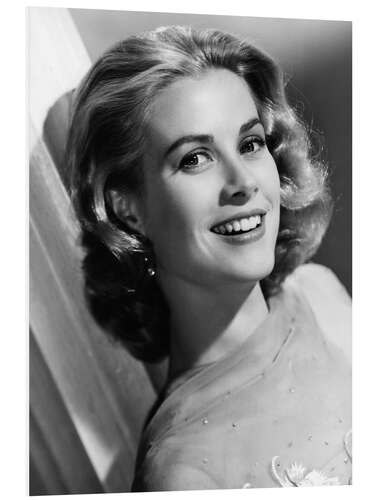 Foam board print Grace Kelly Smiling