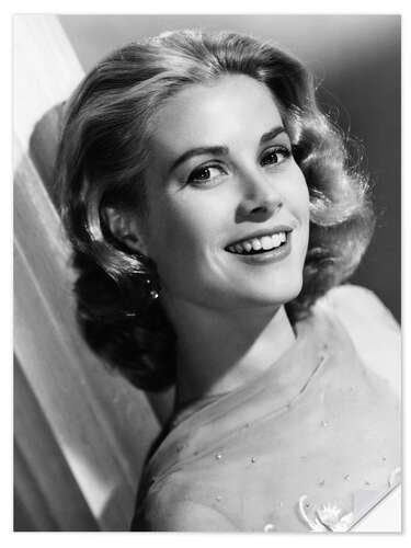 Sticker mural Grace Kelly Smiling