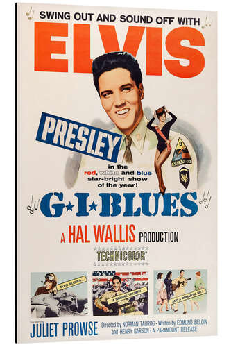 Aluminium print G.I. Blues - Elvis Presley, 1960