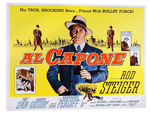 Akrylbillede AL CAPONE, Rod Steiger