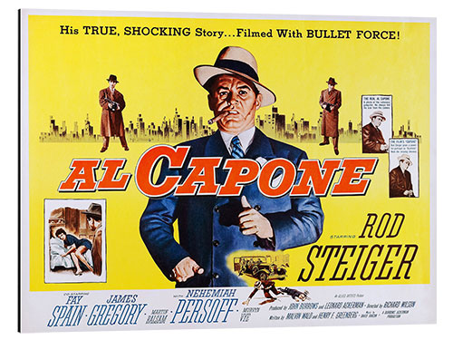 Aluminiumsbilde AL CAPONE, Rod Steiger