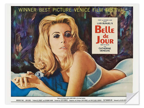 Sticker mural Belle de jour avec Catherine Deneuve (anglais)