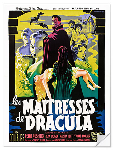 Sisustustarra The brides of Dracula (Les Maitresses de Dracula), David Peel