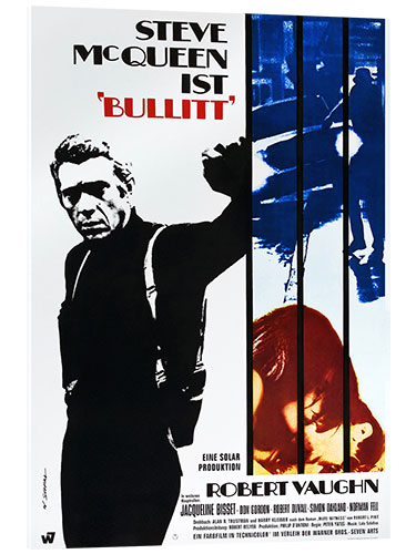 Tableau en verre acrylique Bullitt (allemand)