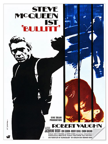 Selvklebende plakat Bullitt