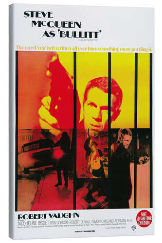 Canvas print BULLITT, Steve McQueen