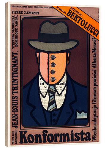 Hout print THE CONFORMIST, (KONFORMISTA, aka Il CONFORMISTA)