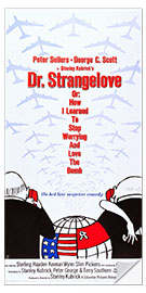 Selvklebende plakat DR. STRANGELOVE OR: HOW I LEARNED TO STOP WORRYING AND LOVE THE BOMB