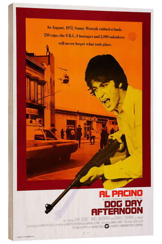 Obraz na drewnie DOG DAY AFTERNOON, Al Pacino