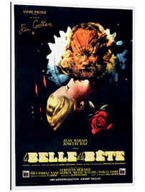 Quadro em alumínio BEAUTY AND THE BEAST, (LA BELLE ET LA BETE), Josette Day, Jean Marais