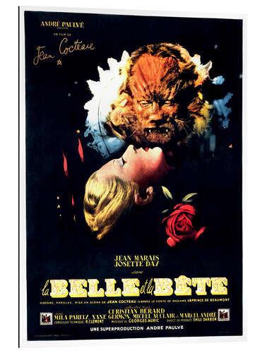 Galleritryk BEAUTY AND THE BEAST, (LA BELLE ET LA BETE), Josette Day, Jean Marais