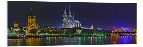 Gallery print Cologne skyline at night