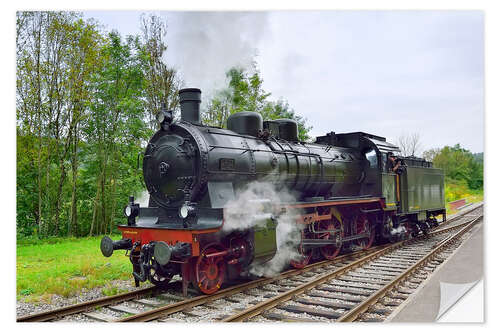 Wall sticker Old Steam Locomotive in the Black Forest