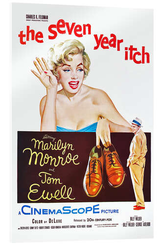 Cuadro de metacrilato THE SEVEN YEAR ITCH, Marilyn Monroe, Tom Ewell