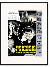 Gerahmter Kunstdruck Psycho (spanisch)