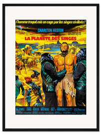 Gerahmter Kunstdruck Planet der Affen (französisch)