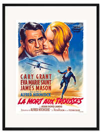 Gerahmter Kunstdruck Der unsichtbare Dritte (französisch)