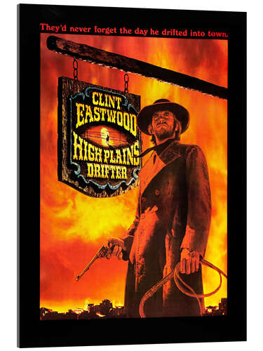 Stampa su vetro acrilico High Plains Drifter (Lo straniero senza nome)