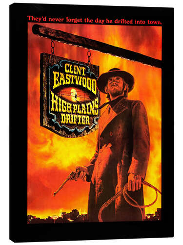 Canvas print HIGH PLAINS DRIFTER, Clint Eastwood