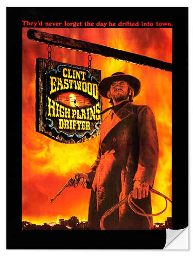 Naklejka na ścianę HIGH PLAINS DRIFTER, Clint Eastwood