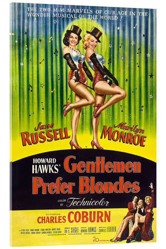 Acrylic print Gentlemen Prefer Blondes I