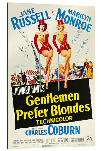 Galleritryck Jane Russell, Marilyn Monroe - Gentelmen Prefer Blondes