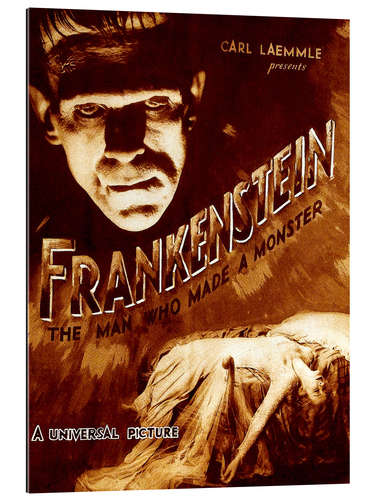 Galleriprint Frankenstein, Boris Karloff, Mae Clarke