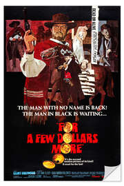 Självhäftande poster FOR A FEW DOLLARS MORE, (PER QUALCHE DOLLARO IN PIU), Lee Van Cleef, Clint Eastwood, Gian Maria Volo