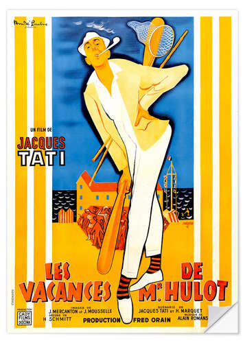 Wandsticker Die Ferien des Monsieur Hulot (französisch)