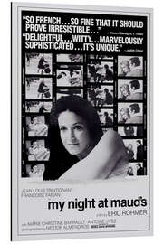 Magnettafel Meine Nacht bei Maud (englisch)