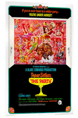 Cuadro de metacrilato THE PARTY, Claudine Longet, Peter Sellers