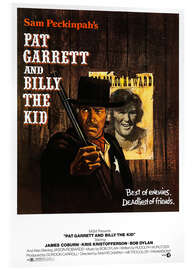 Acrylglasbild Pat Garrett jagt Billy the Kid (englisch)