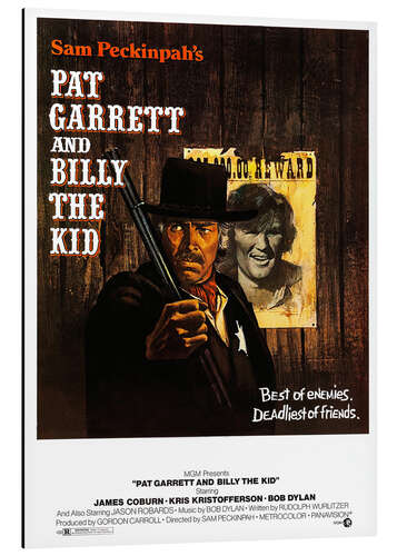 Aluminium print PAT GARRETT AND BILLY THE KID, (PAT GARRETT & BILLY THE KID), James Coburn, Kris Kristofferson