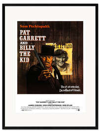 Plakat artystyczny premium w ramie PAT GARRETT AND BILLY THE KID, (PAT GARRETT &amp; BILLY THE KID), James Coburn, Kris Kristofferson