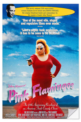Sisustustarra PINK FLAMINGOS, John Waters, Divine