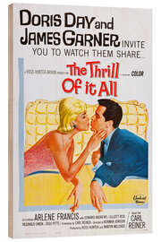 Wood print THE THRILL OF IT ALL, Doris Day, James Garner