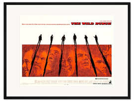 Gerahmter Kunstdruck The Wild Bunch - Sie kannten kein Gesetz (englisch)