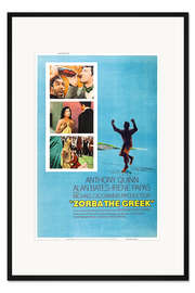 Gerahmter Kunstdruck Alexis Sorbas (englisch)