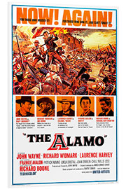 PVC print THE ALAMO, John Wayne, Richard Widmark, Laurence Harvey, Frankie Avalon, Richard Boone