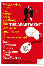 Selvklebende plakat THE APARTMENT, Jack Lemmon, Shirley MacLaine