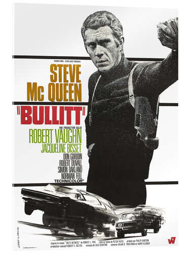 Akrylglastavla Steve Mcqueen in Bullitt