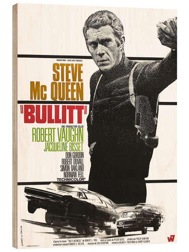 Obraz na drewnie Steve Mcqueen w „Bullitt ”